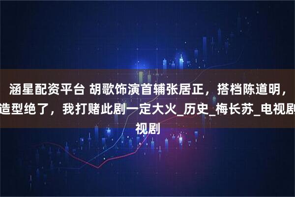 涵星配资平台 胡歌饰演首辅张居正，搭档陈道明，造型绝了，我打赌此剧一定大火_历史_梅长苏_电视剧